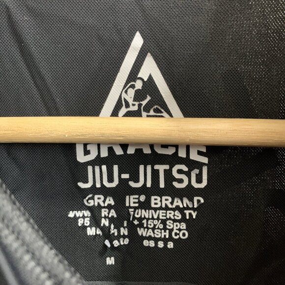 Gracie Barra Shirt Mens Medium Black Jiu Jitsu BJJ Rash Guard Short Sleeve Gym - Picture 6 of 7